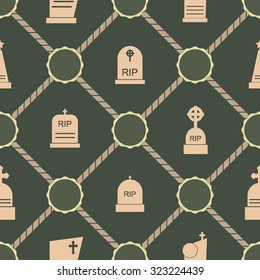 Seamless background with with grave for your design