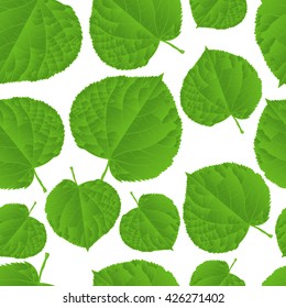 Seamless background of green leaf texture