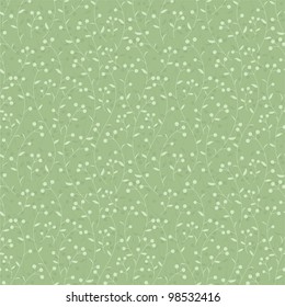 Seamless background with green leaves