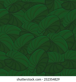 seamless background of green leaves. seamless pattern.