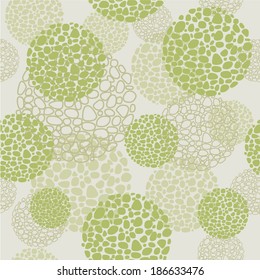 seamless background green round forms