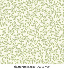 Seamless background with green sprigs