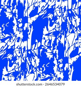 Seamless background with grunge style.   Monochrome ink drawing. Hand-drawn illustration. Vector