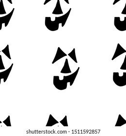 Seamless background, with halloween carved face silhouettes on a black background, hand-drawn. Suitable for invitations and greetings, digital paper clippings, page fill.
sketch cartoon