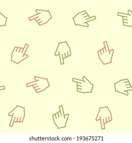 seamless background: hand