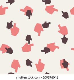 seamless background: hand