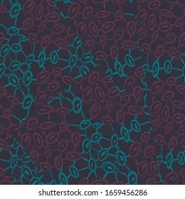 Seamless background with hand draw circle patterns