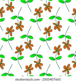 Seamless background of hand-painted leaves. Texture for printing on fabric, wallpaper, posters, website design.
