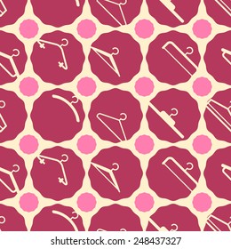 seamless background with hangers  for your design 