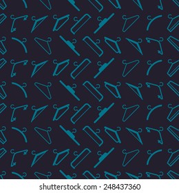seamless background with hangers  for your design 