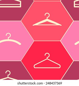 seamless background with hangers  for your design 