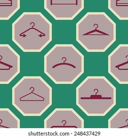 seamless background with hangers  for your design 