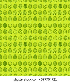 Seamless background for Happy Easter with eggs, vector illustration