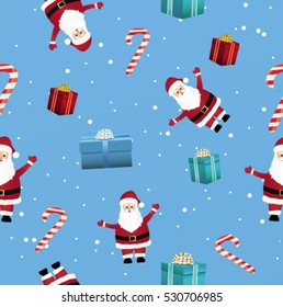 Seamless background. Happy New Year and Merry Christmas.
