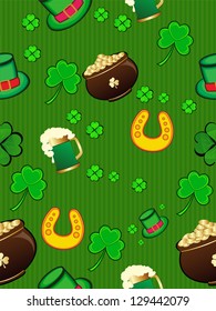 Seamless background for Happy St. Patrick's Day.