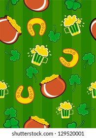 Seamless background for Happy St. Patrick's Day.