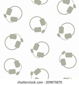 seamless background: headphones
