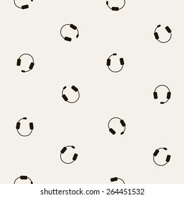 seamless background: headphones