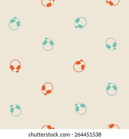 seamless background: headphones