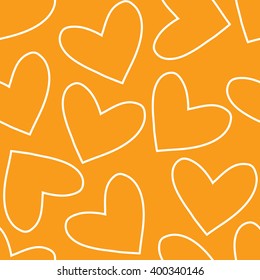 Seamless background with heart shape design 