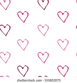 Seamless background of heart. vector illustration