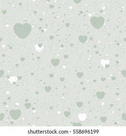 Seamless background with heart. Vector illustration.