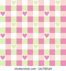 Seamless  background with hearts