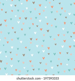 Seamless background with hearts