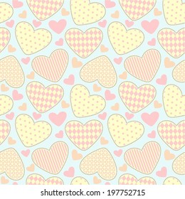 seamless background with hearts