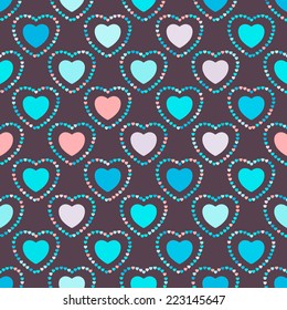 seamless background with hearts
