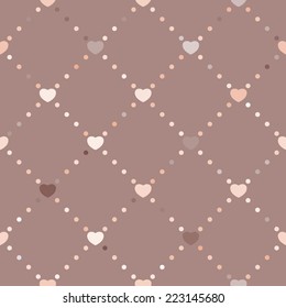 seamless background with hearts