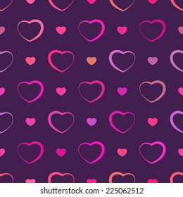 seamless background with hearts