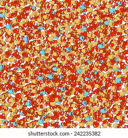 Seamless background with hearts.