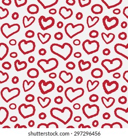 seamless background with hearts