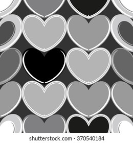 seamless background with hearts