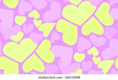 seamless background of hearts