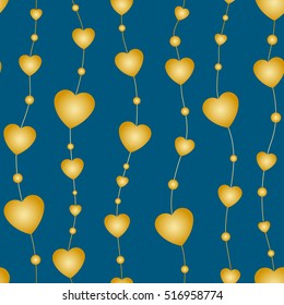 Seamless background hearts. Great for baby, birthday, baby shower celebration greeting and invitation card. Mother's Day, Valentine's Day, Easter, wedding, scrapbook, gift wrapping paper, web banner.