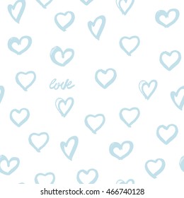 Seamless background hearts. Great for birthday, baby shower celebration greeting and invitation card. Valentine's Day, Easter, wedding, gift wrapping paper, web banner. Vector illustration.
