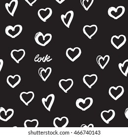 Seamless background hearts. Great for birthday, baby shower celebration greeting and invitation card. Valentine's Day, Easter, wedding, gift wrapping paper, web banner. Vector illustration.