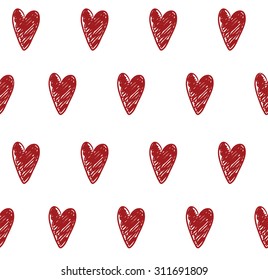 seamless background with hearts love vector
