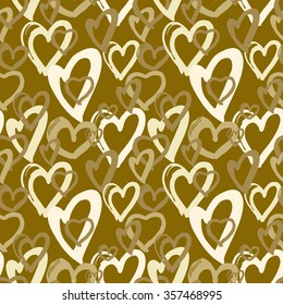 Seamless background hearts pattern. Great for baby, birthday, Mother's Day, Valentine's Day, wedding, scrapbook, surface textures, gift wrapping paper, web banner. EPS10 vector illustration.
