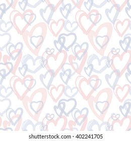 Seamless background hearts pattern. Great for baby, birthday, Mother's Day, Valentine's Day, Easter, wedding, scrapbook, surface textures, gift wrapping paper, web banner.