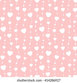 Seamless background hearts pattern. Great for baby, birthday, Mother's Day, Valentine's Day, Easter, wedding, scrapbook, surface textures, gift wrapping paper, web banner.
