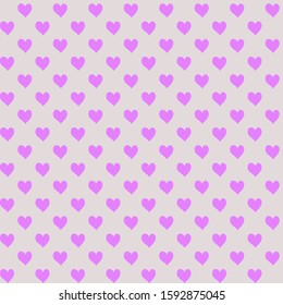 seamless background with hearts pattern, purple colors vector