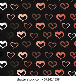 Seamless background with hearts. Pattern Valentine's day.