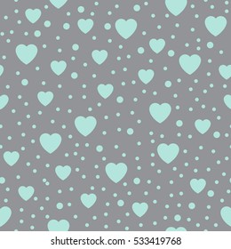 Seamless background hearts. Vector illustration.