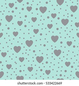 Seamless background hearts. Vector illustration.