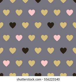 Seamless background hearts. Vector illustration.
