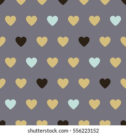 Seamless background hearts. Vector illustration.