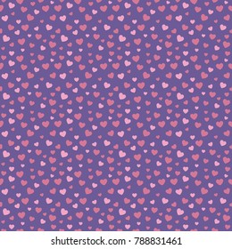 Seamless background with hearts. Wrapping paper for Valentine's Day. Vector.
